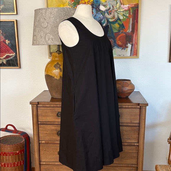 COS Cotton Black Sleeveless Dress - Picture 3 of 7